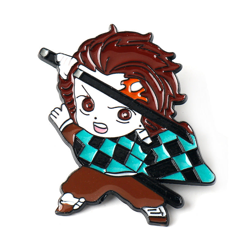 Demon Slayer Kimetsu no Yaiba Pin de Broche Metálico 6 Set