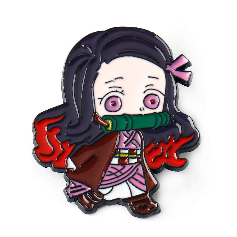 Demon Slayer Kimetsu no Yaiba Pin de Broche Metálico 6 Set