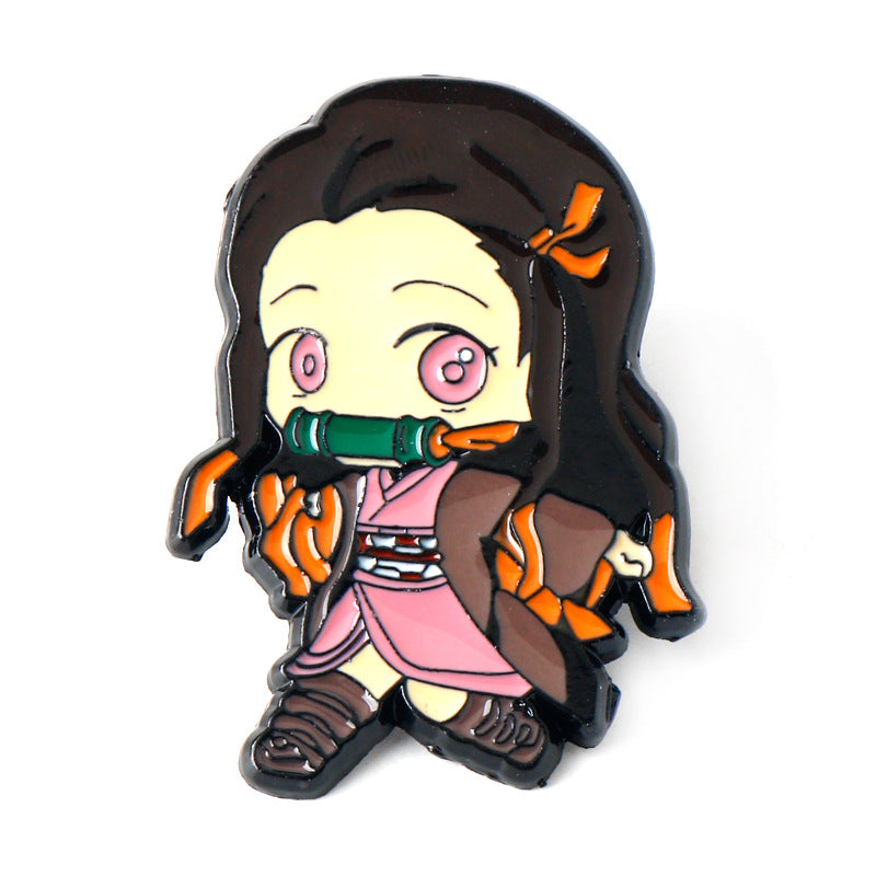 Demon Slayer Kimetsu no Yaiba Pin de Broche Metálico 6 Set
