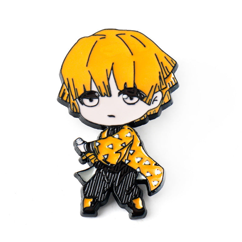 Demon Slayer Kimetsu no Yaiba Pin de Broche Metálico 6 Set