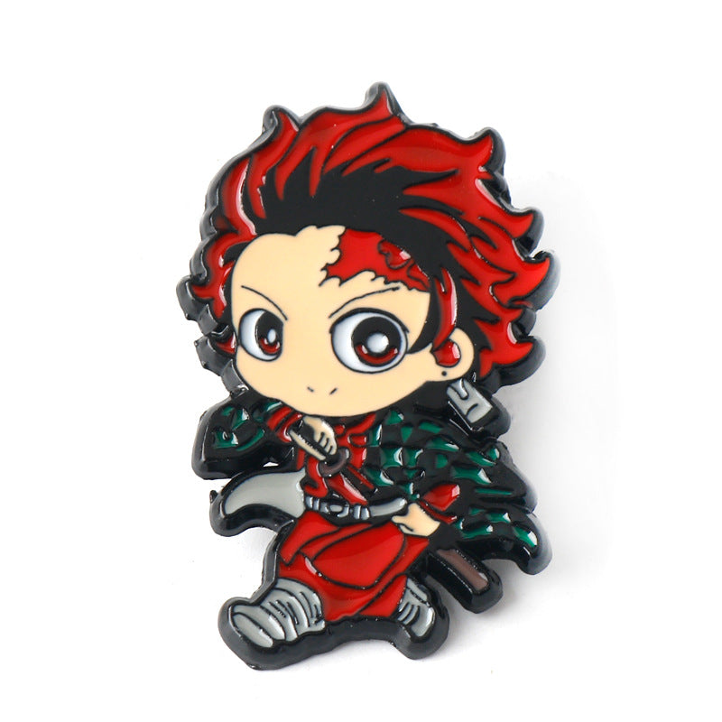 Demon Slayer Kimetsu no Yaiba Pin de Broche Metálico 6 Set