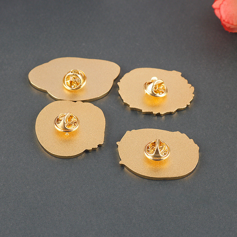 Conjunto de 4 Pines de Metal de One Piece Luffy, Zoro y Sanji