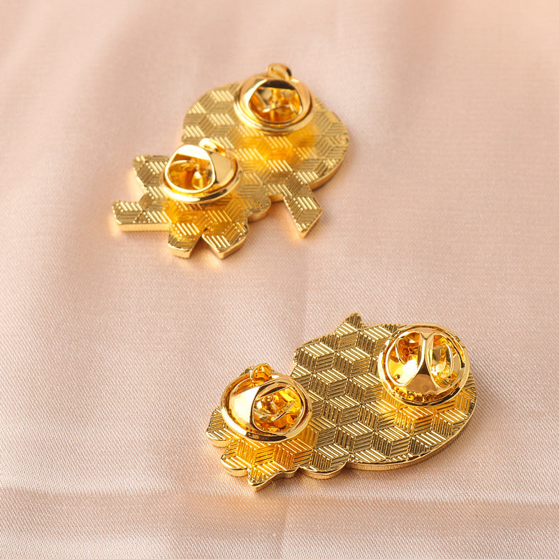 Conjunto de 2 pines de broche metálico de Mikasa Ackerman y Levi de Attack on Titan
