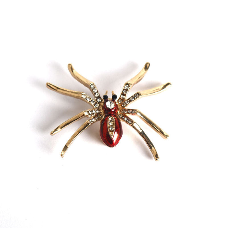 Broche de Araña de Diamante Brillante 2PCS