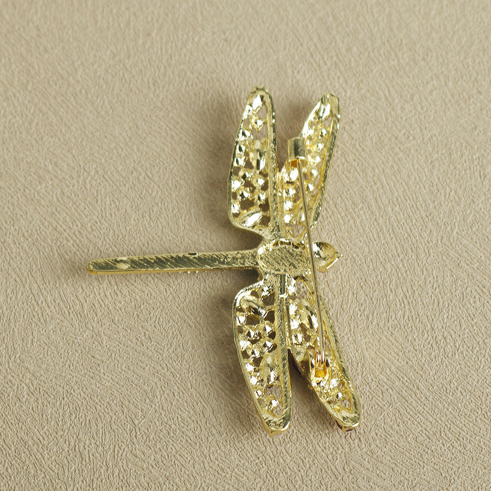 Pin de Aleación de Libélula Diamante Brillante 2 Pack