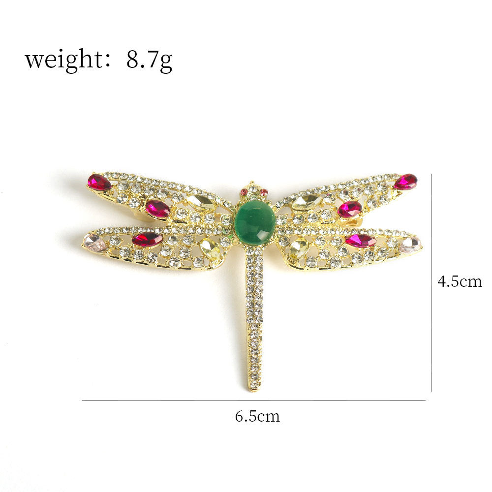 Pin de Aleación de Libélula Diamante Brillante 2 Pack