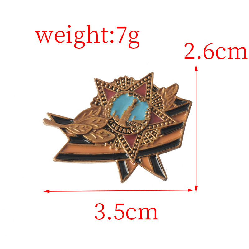 Día de la Victoria de Rusia Soviética Pin de Metal de Cinta de San Jorge Paquete de 4