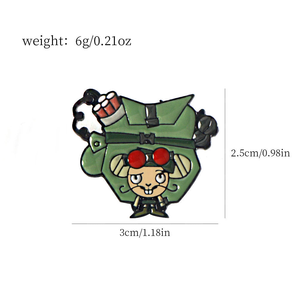 Pin de esmalte de Happy Tree Friends - Un coleccionable caprichoso de 4 piezas