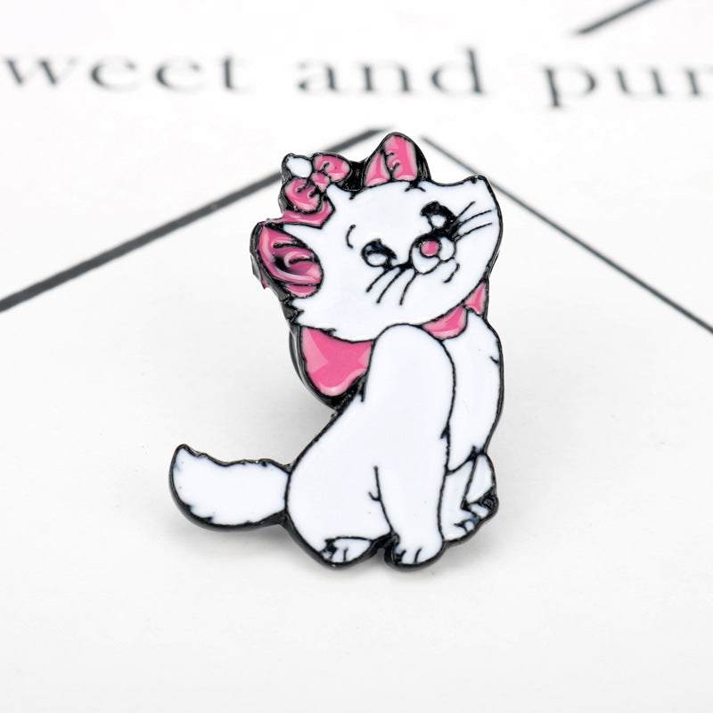 Pin de metal de gato Duchess de Aristocats 2 piezas