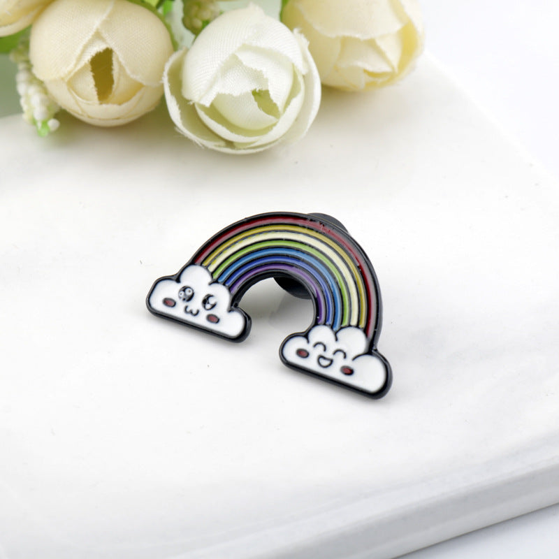 Conjunto de 7 Piezas de Broche de Metal Puente Arcoíris