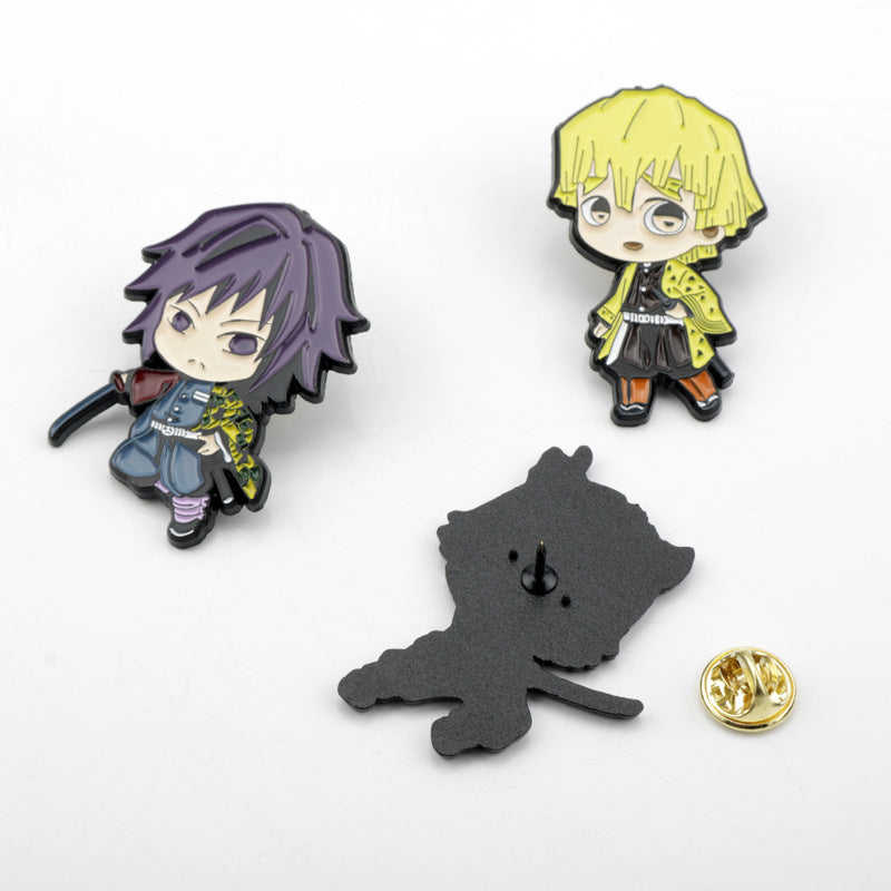 Demon Slayer Yori Zenitsu Inosuke Pines de Metal 3 Pack