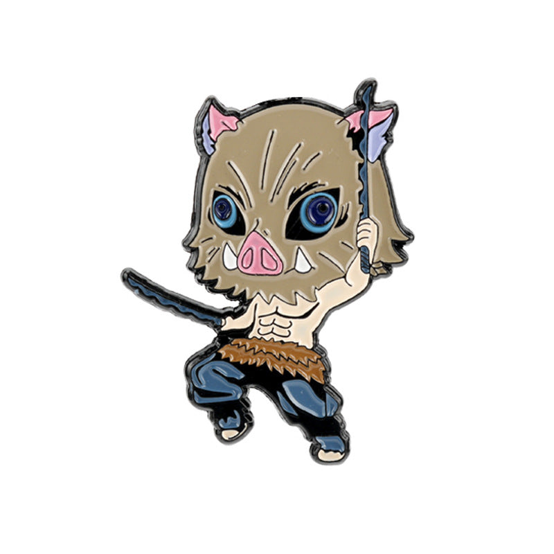 Demon Slayer Yori Zenitsu Inosuke Pines de Metal 3 Pack
