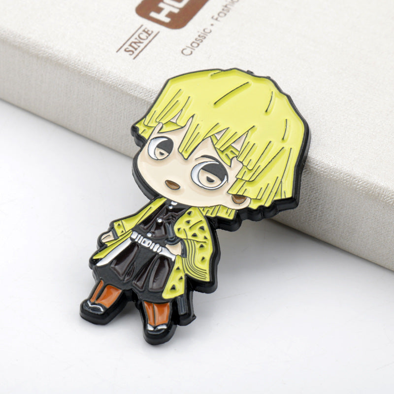 Demon Slayer Yori Zenitsu Inosuke Pines de Metal 3 Pack
