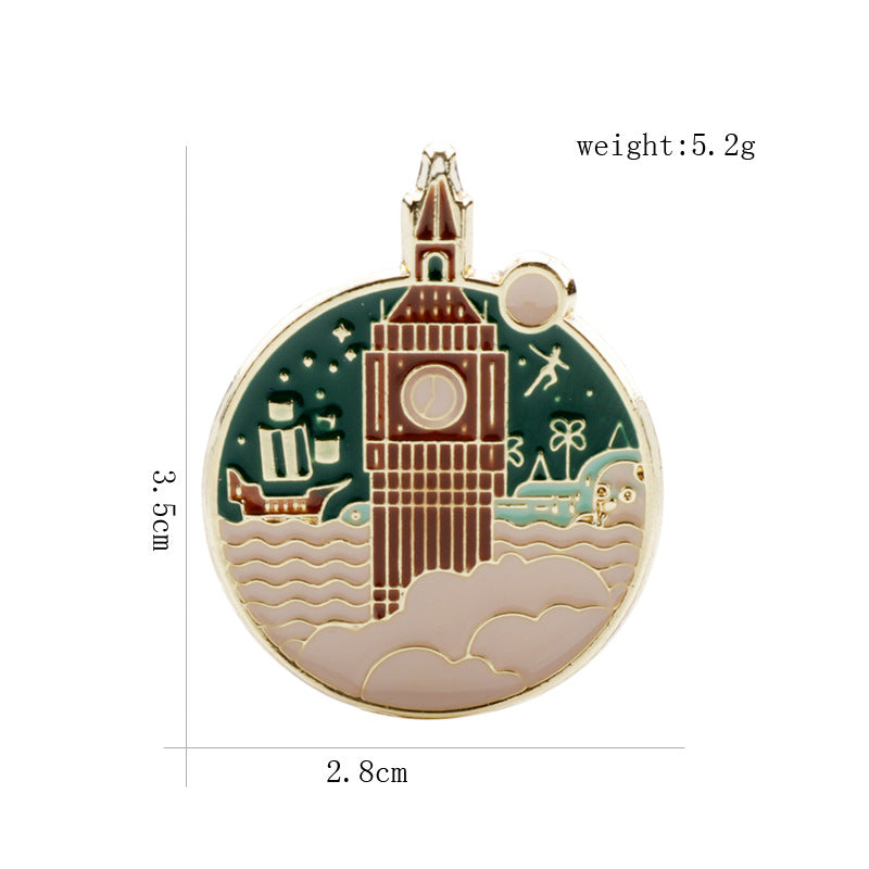 Broche de Aleación de Castillo Náutico 2PCS