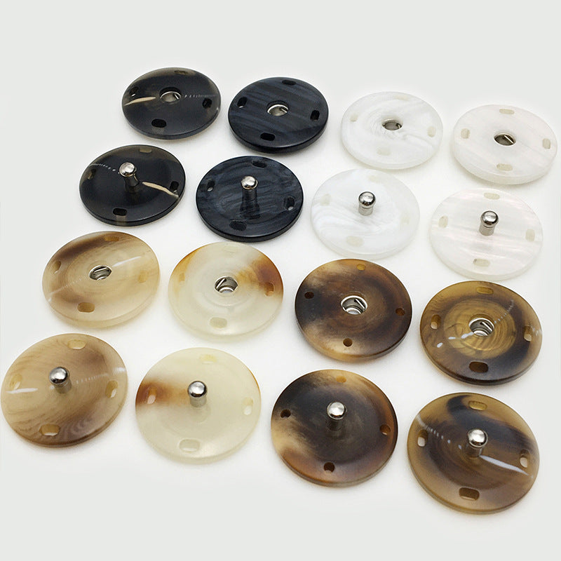 21mm/25mm unsichtbare und bohrfreie Harz-Druckknöpfe für Mäntel 12 Stück