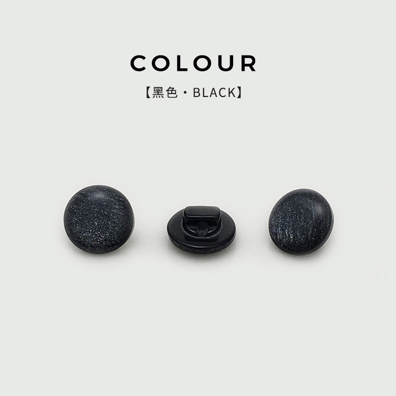 11mm Round Resin Pearlized Shirt Buttons with Shank 100pcs