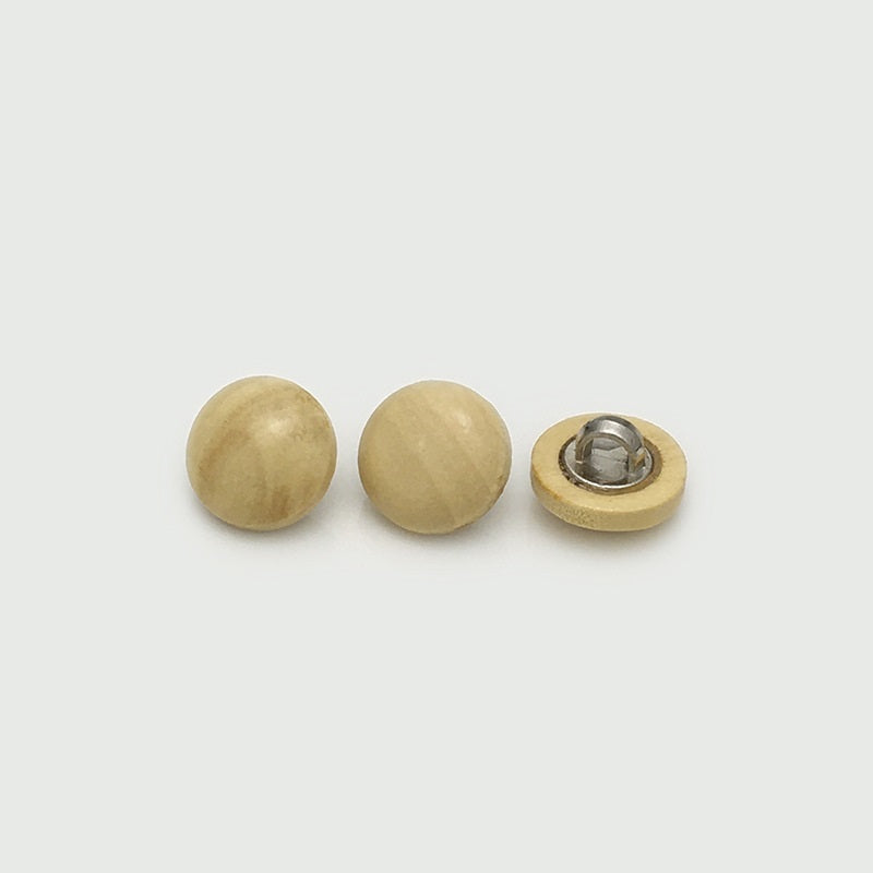 Botones de madera de 11 mm con vástago de metal para suéteres y prendas de punto 40 piezas