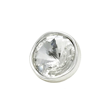 10-20mm Metal Buttons with Colorful Crystal and Shank 20pcs