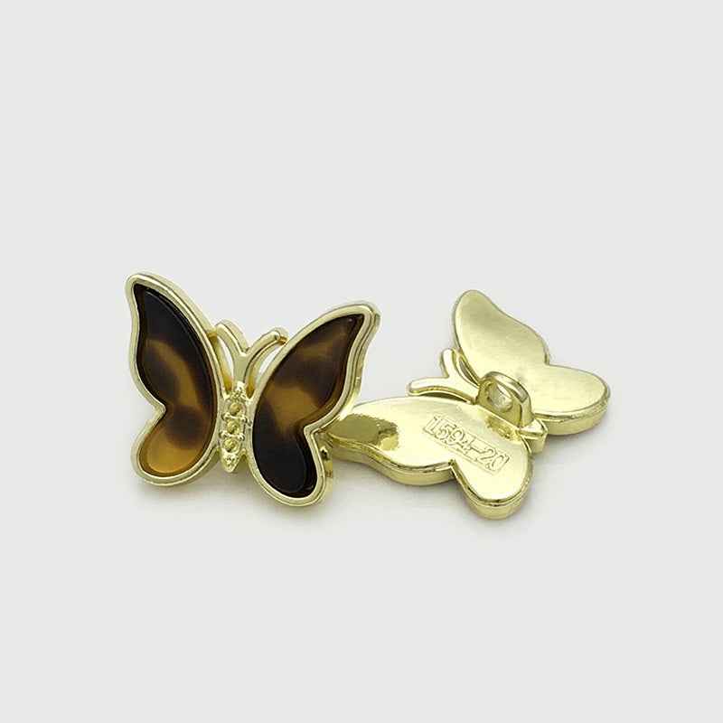 20mm Vintage 3D Butterfly Metal Buttons for Women's Outerwear 12pcs - Lots of Buttons