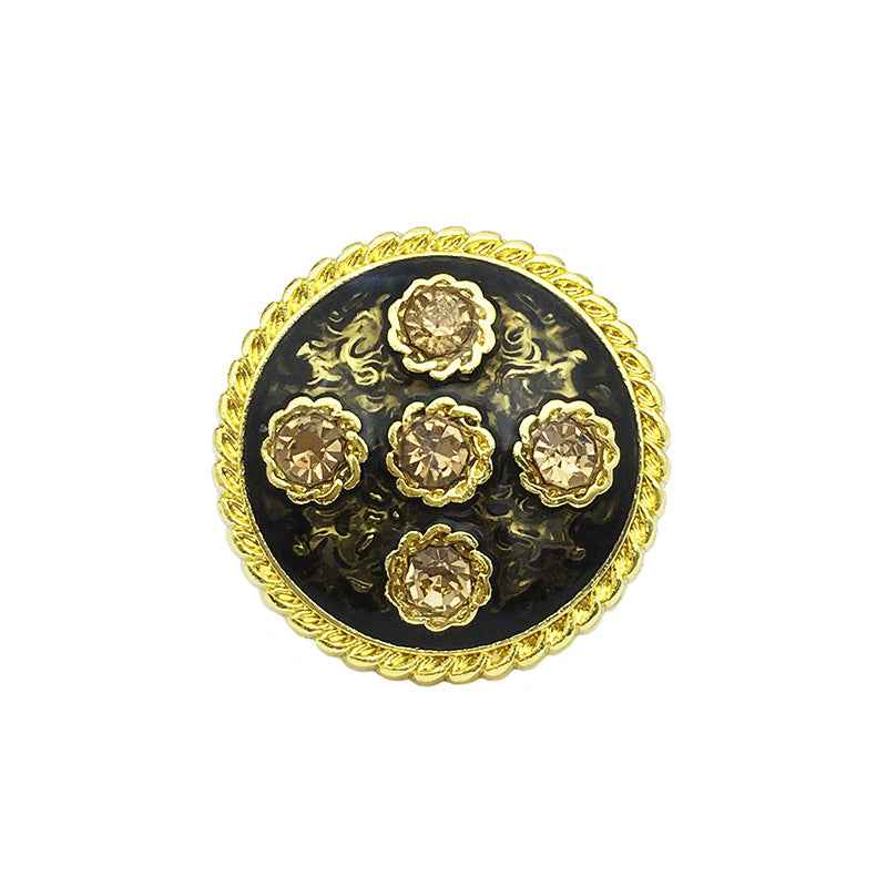 17.5/20/22.5mm Retro Floral Diamond Metal Buttons for Women's Coats 20pcs - Lots of Buttons