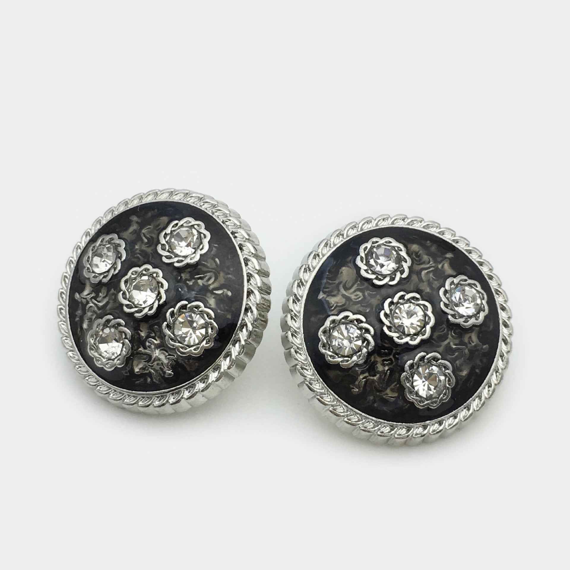 17.5/20/22.5mm Retro Floral Diamond Metal Buttons for Women's Coats 20pcs - Lots of Buttons