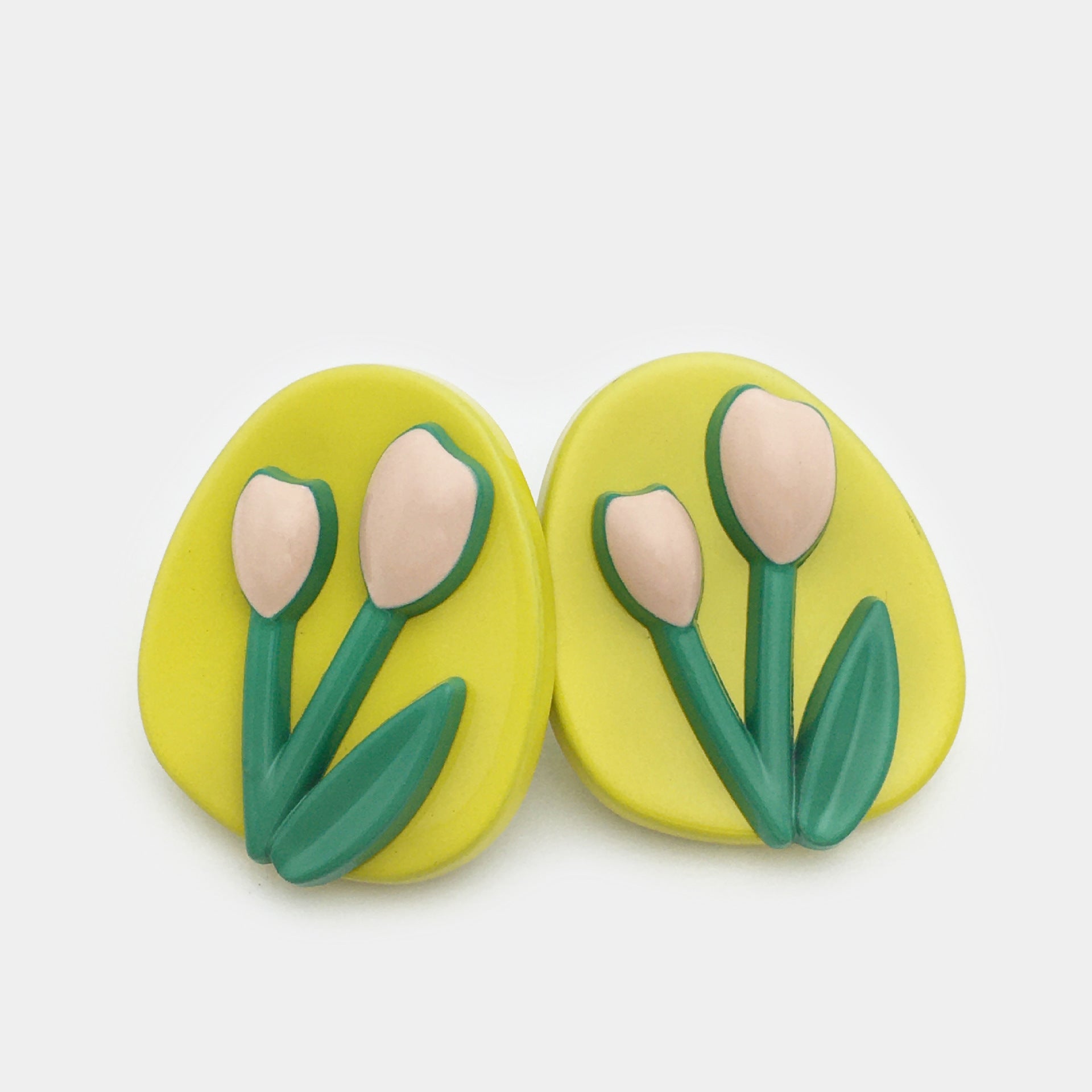 Botões Metálicos Ovais Tulipa de 20mm para Cardigans de Malha - Pacote de 25 (5 Cores)