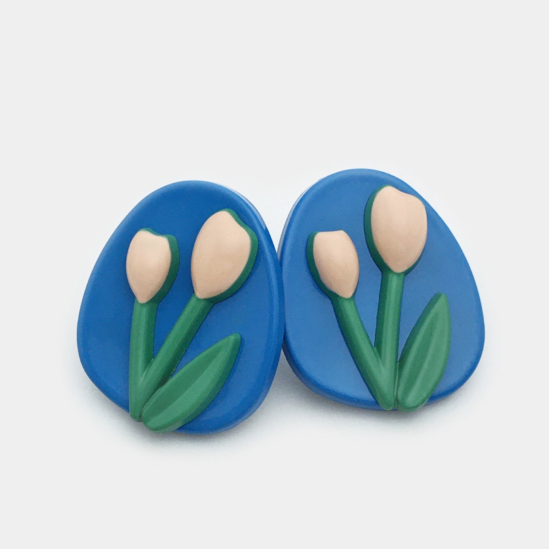 Botões Metálicos Ovais Tulipa de 20mm para Cardigans de Malha - Pacote de 25 (5 Cores)