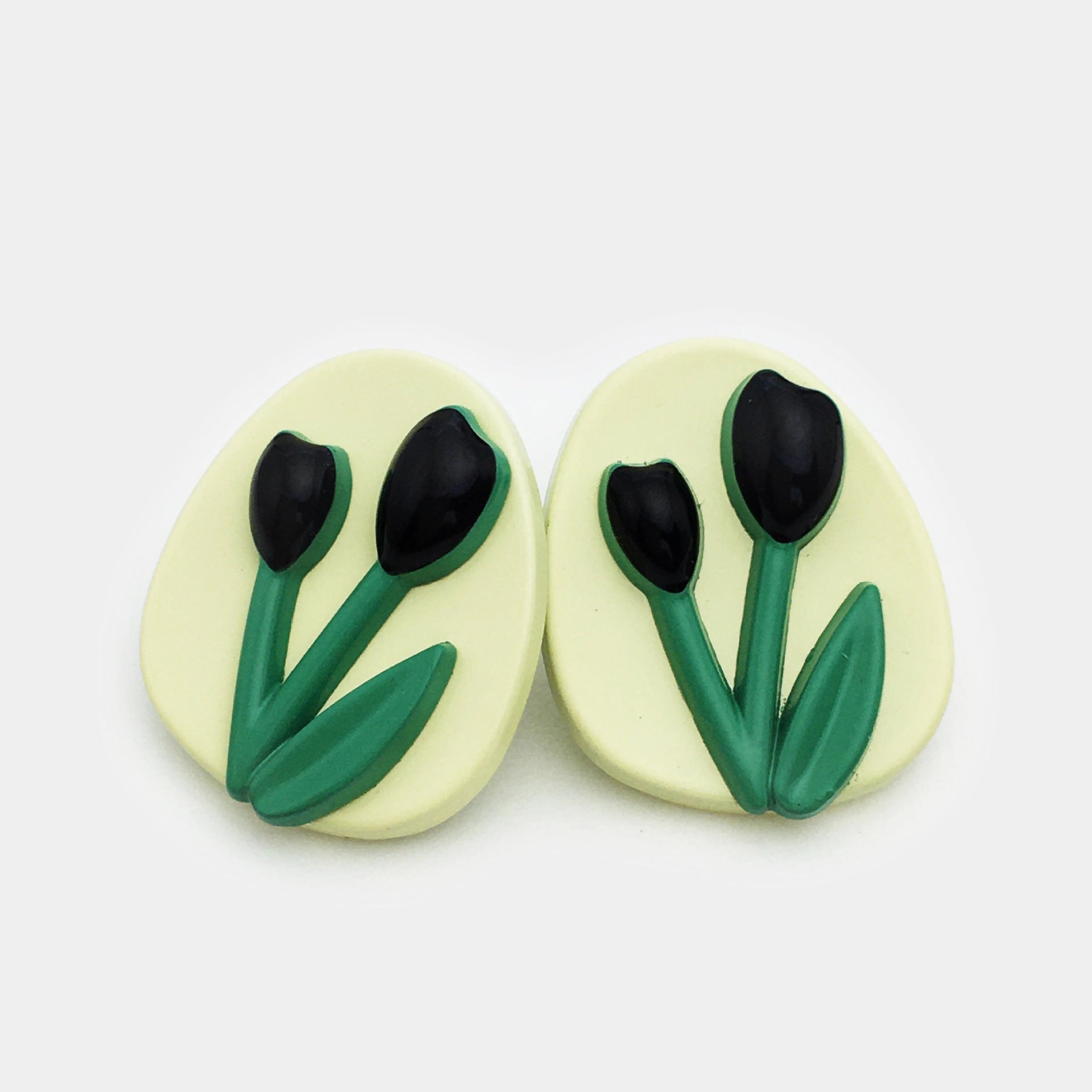 Botões Metálicos Ovais Tulipa de 20mm para Cardigans de Malha - Pacote de 25 (5 Cores)