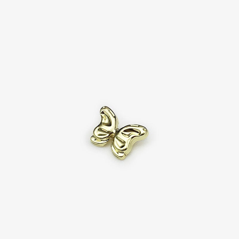 11/15/21mm Gold & Silver Butterfly Metal Shirt Buttons 30pcs