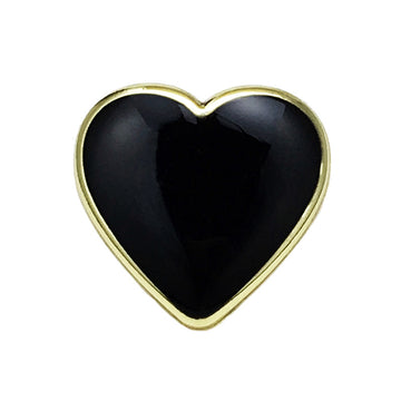 11/17.5/20mm Black Heart-Shaped Metal Buttons 20pcs