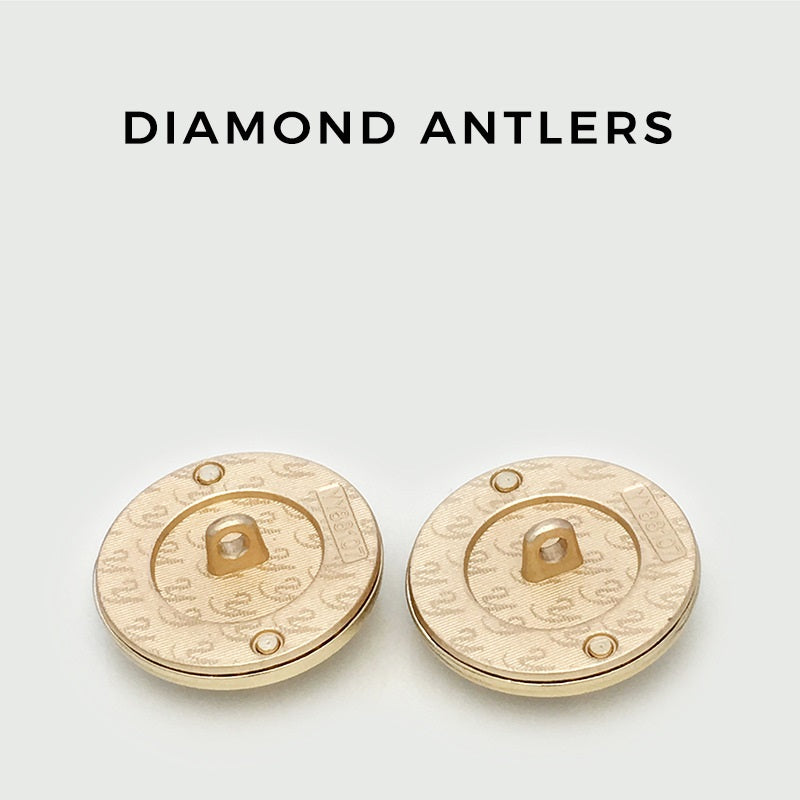 17.5/22.5/25mm Round Deer with Diamond Metal Coat Buttons 10pcs