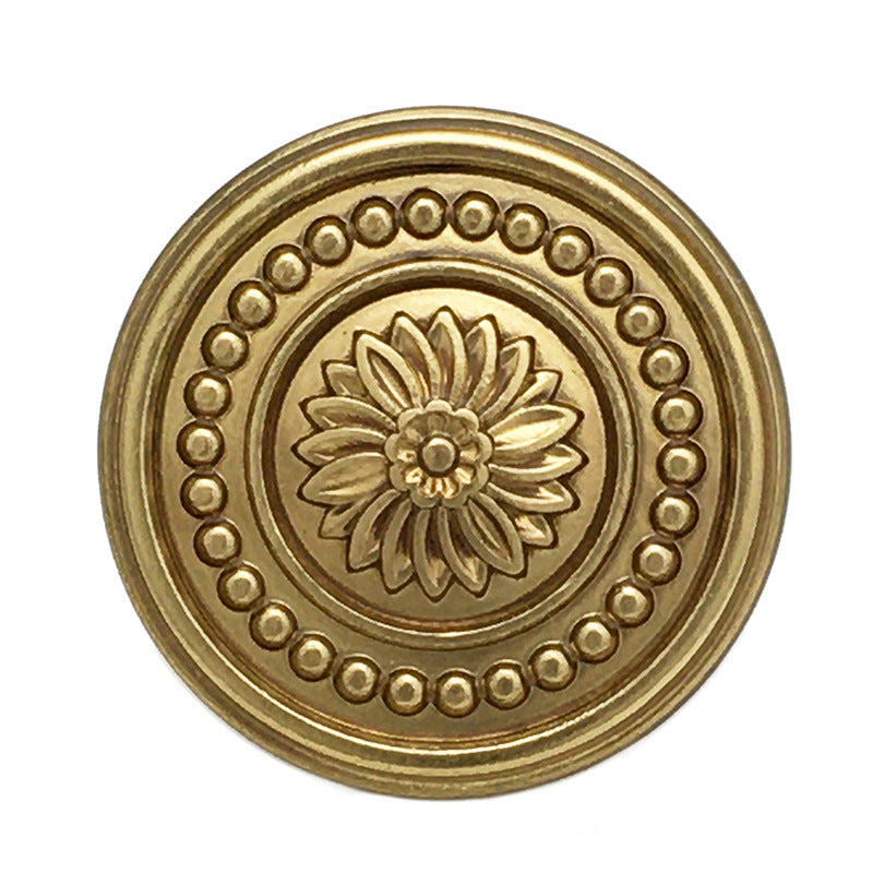 Botones de metal vintage en forma de margarita de 15-22.5mm con acabado en oro antiguo, 20 piezas