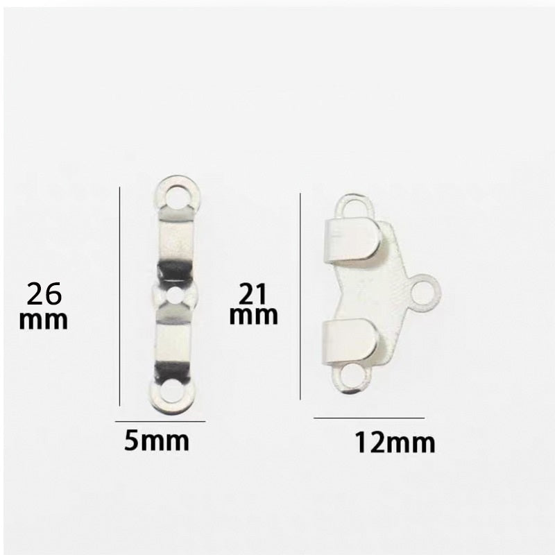 Metal Trouser Hooks Fasteners for Suit Pants 20 Pack(2 Colors)