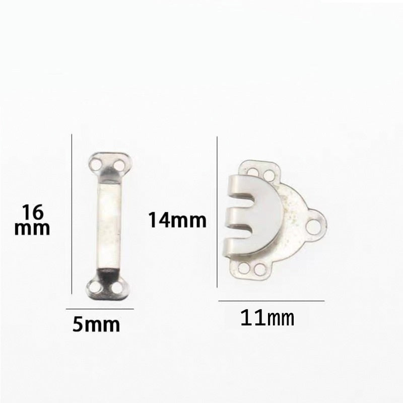 Metal Trouser Hooks Fasteners for Suit Pants 20 Pack(2 Colors)