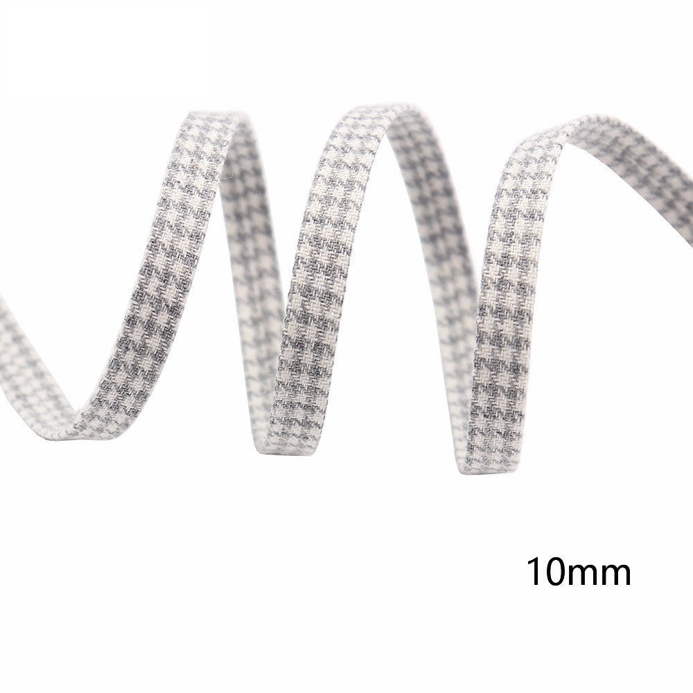 10/25/38MM Pamut Houndstooth Fátyol Szalagok 8 Szín 40M Csomag