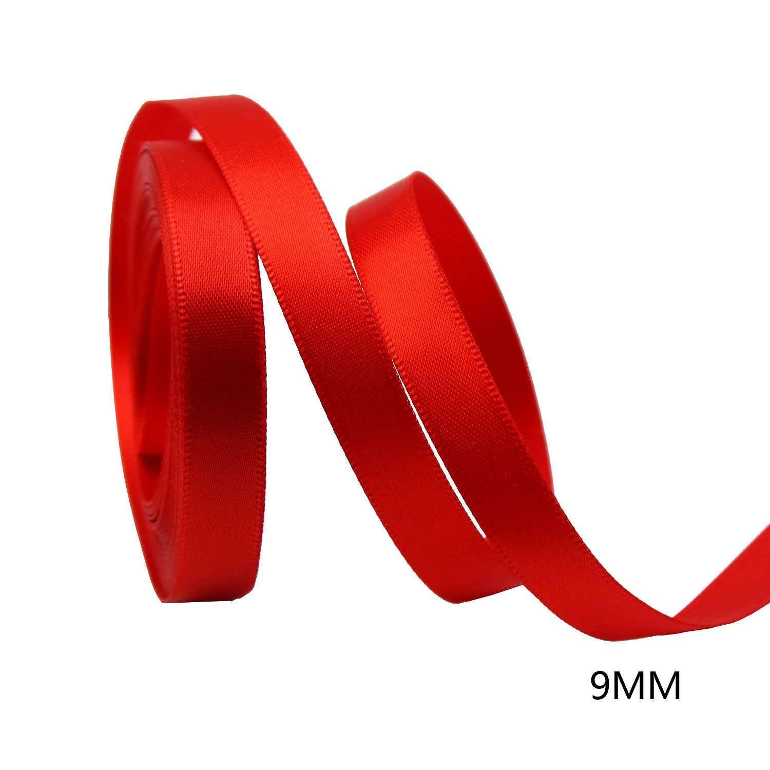 9mm 7 Color Valentine's Day Gift Ribbon for Crafting and Packaging - Lots of Buttons