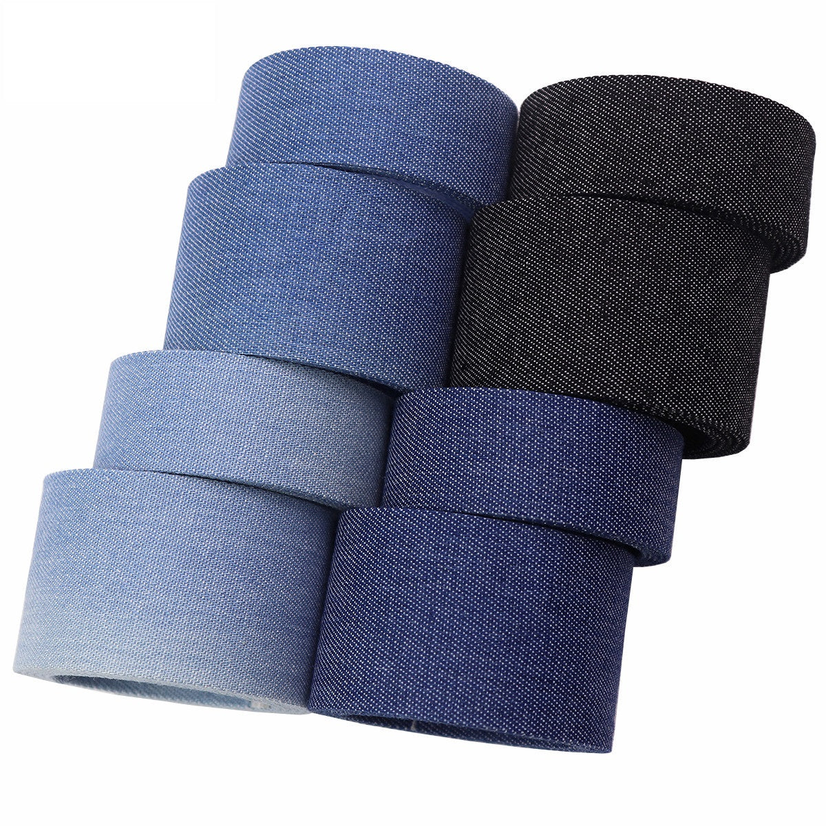 10mm/16mm/25mm/40mm Denim Tyg Kantband Rips 10 Yards