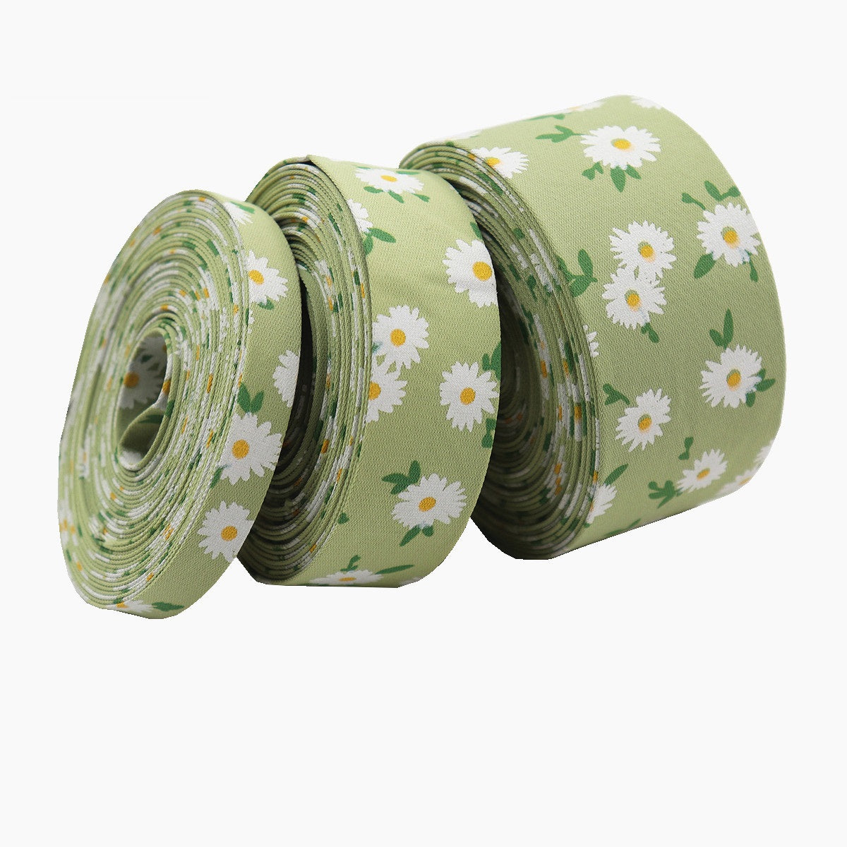 10/25/38mm Virágmintás Szövet Szalag Készlet 6 Színben
