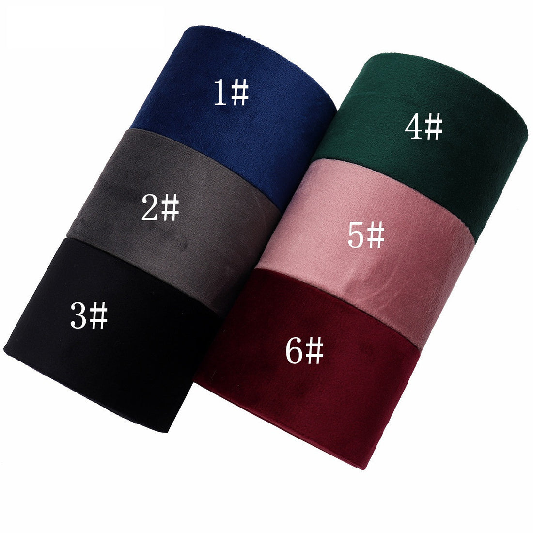 10/25/50mm Liss Velvet -satiininauha - 3 sekoitettua kokoa pakkaus