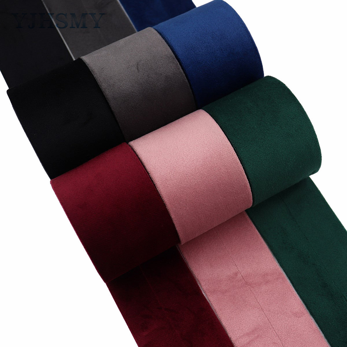 10/25/50mm Liss Velvet -satiininauha - 3 sekoitettua kokoa pakkaus