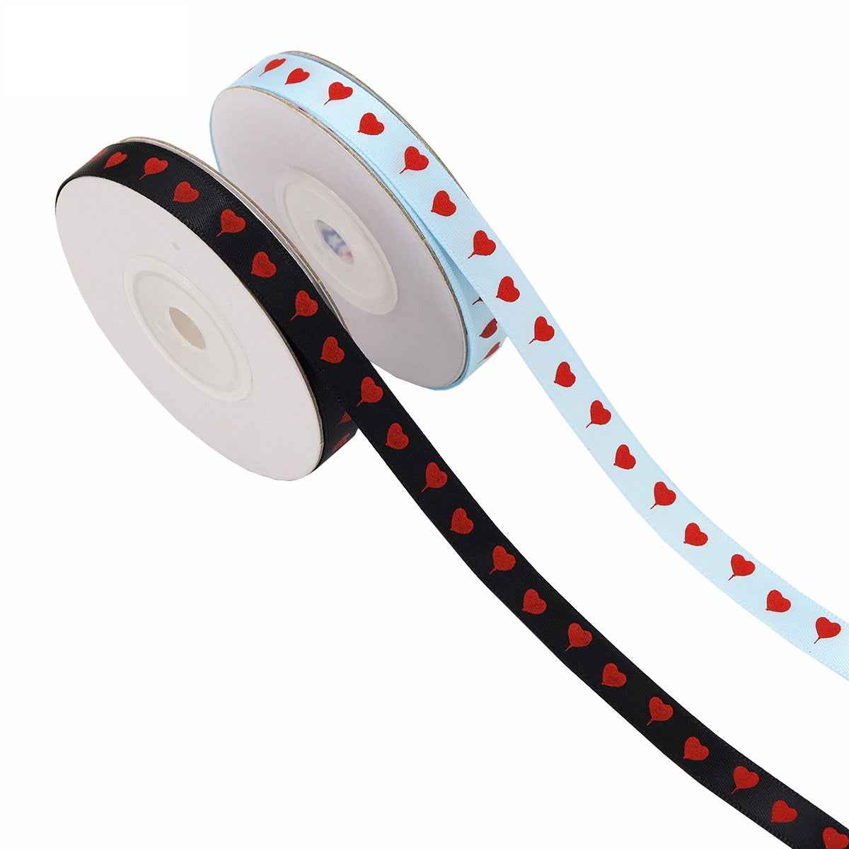 10mm Valentine's Day Love Ribbons for Gift Wrapping 8 Color Pack - Lots of Buttons