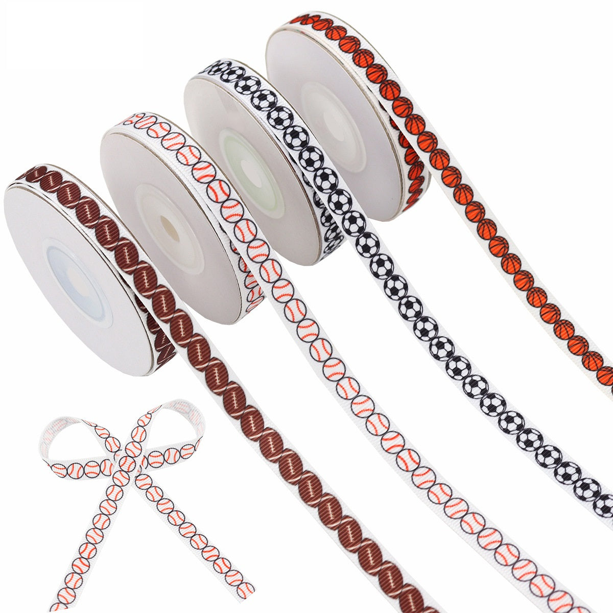 10mm Urheilu Ribbed Nauha Jalkapallo, Koripallo, Pesäpallo, Jalkapallo 4 Pakkaus