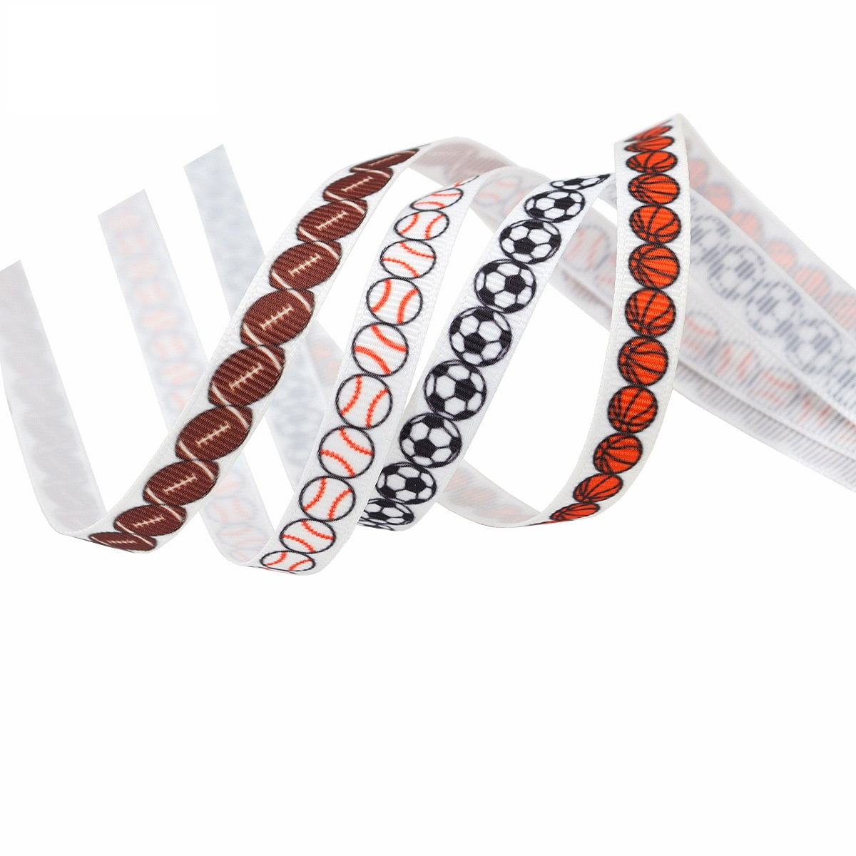 10mm Urheilu Ribbed Nauha Jalkapallo, Koripallo, Pesäpallo, Jalkapallo 4 Pakkaus