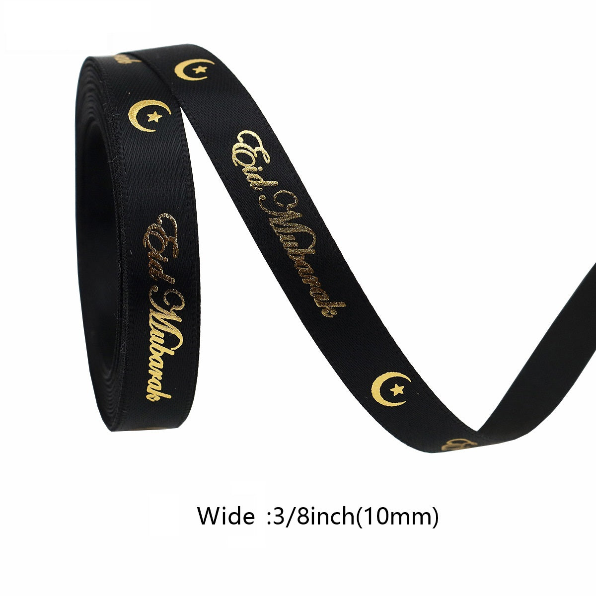 10mm Stern und Mond Goldband 35 Yards 7 Farben Pack
