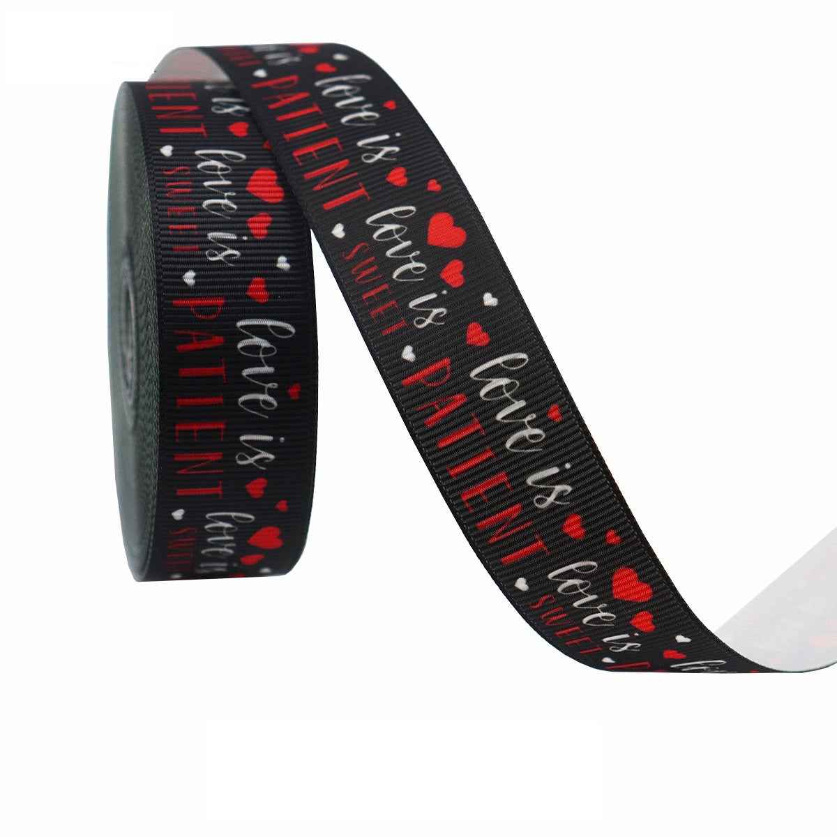22mm Valentine's Day Themed Ribbon 12 Pack 60 Yards - Lots of Buttons