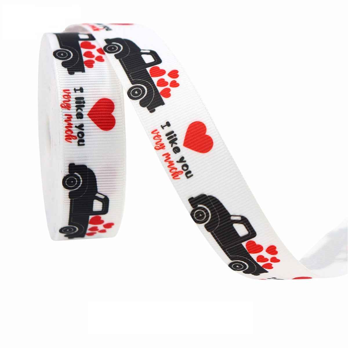 22mm Valentine's Day Themed Ribbon 12 Pack 60 Yards - Lots of Buttons
