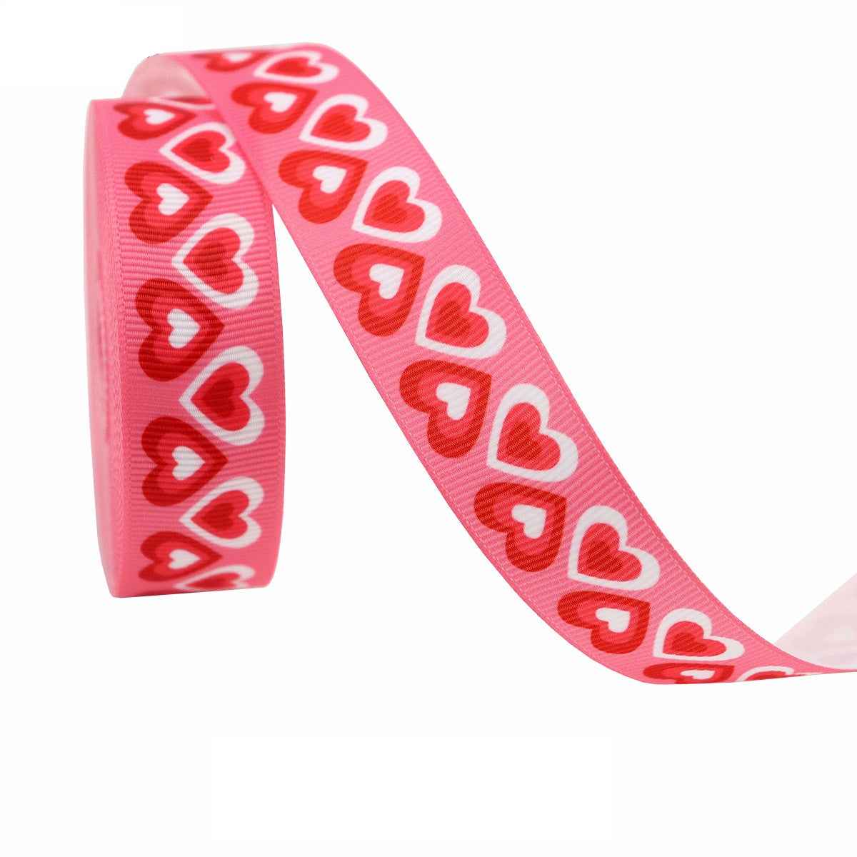 22mm Valentine's Day Themed Ribbon 12 Pack 60 Yards - Lots of Buttons
