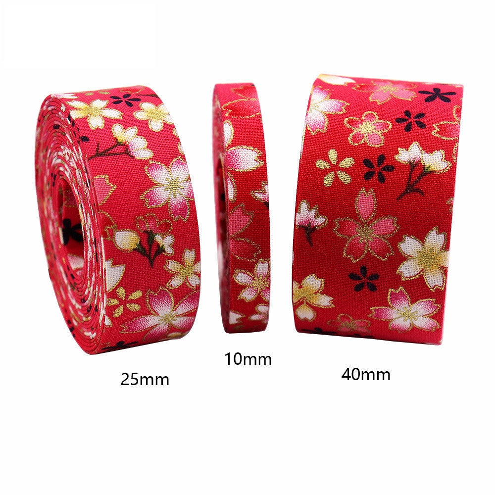 10mm/25mm/40mm Japansk Stil Sakura Vannbølgebånd 8 Pakke