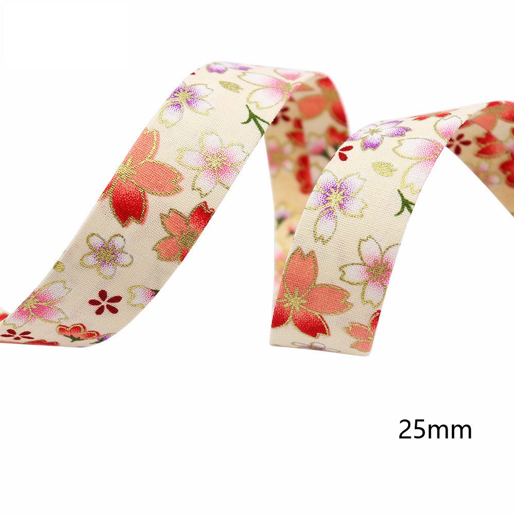 10mm/25mm/40mm Japansk Stil Sakura Vannbølgebånd 8 Pakke
