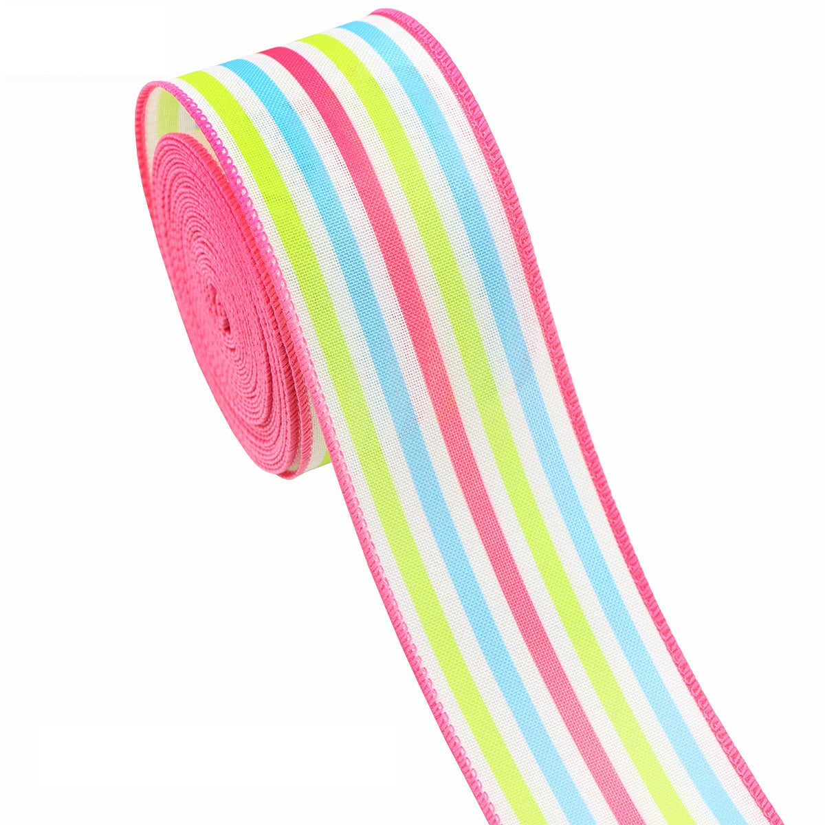 63mm 2.5" Vaaleanpunainen Pääsiäispupu & Munan Langallinen Nauha 6 Pakkausta